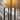 Quatropi Flam & Luce Echo Modern Wooden Tall Table Lamp Brown Cream Shade