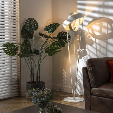Quatropi Flam & Luce Jupiter Standing Modern Metal Floor Lamp White