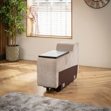 Quatropi Florance Console Module Grey Fabric 33x105cm