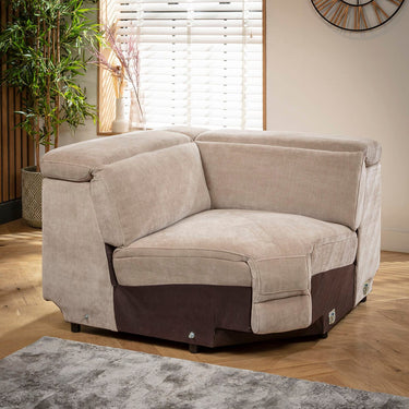 Quatropi Florance Corner Sofa Module Grey Fabric 122x122cm