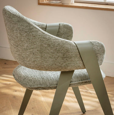 Quatropi Freya Ultra-Modern Carver Dining Chair Green