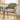 Quatropi Freya Ultra-Modern Carver Dining Chair Green