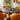 Quatropi Hattie & Pluto Contemporary 4 Seater Round Dining Set Saffron & Grey Oak Wash