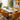Quatropi Hattie & Rudie 6 Seater Round Extendable Dining Set Saffron & White Ceramic