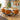Quatropi Hattie & Rudie 6 Seater Round Extendable Dining Set Saffron & White Ceramic