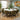 Quatropi Hattie & Rudie 8 Seater Round Extendable Dining Set Green & Matte White Ceramic