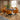 Quatropi Hattie & Venus 6 Seater Round Extendable Dining Set Saffron & Black Ceramic