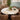 Quatropi Hattie & Venusia Modern 6 Seater Round Dining Set Brown & White Ceramic