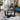 Quatropi Industrial Round Coffee Table Black Ceramic Marble Living Room 90cm