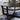 Quatropi Industrial Round Coffee Table Black Ceramic Marble Living Room 90cm