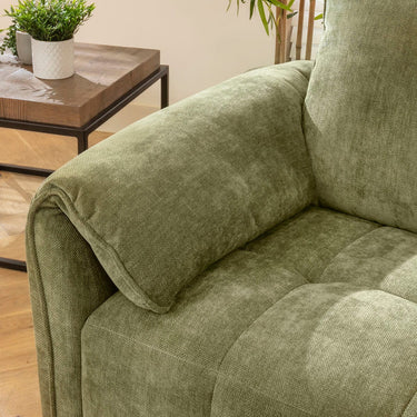 Quatropi Jasmin Right-Hand Armed Modular Sofa Section Olive Green 88x88cm