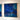 Quatropi KIT PART-Square Abstract Framed Wall Artwork Blue 60x60cm