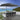 Quatropi Large Cantilever Garden Parasol Umbrella with Weighted Base Grey 3x4m