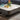 Quatropi Large Modern Black Coffee Table White Marble Effect Ceramic 103x93cm