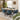 Quatropi Large Modern Solid Natural Wooden 6 Chair Dining Set Blue Velvet 190cm