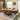Quatropi Large Modern Solid Natural Wooden 6 Chair Dining Set Tan Leather 190cm