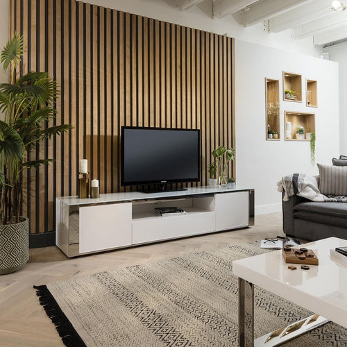 Sophie TV Cabinet Stand 220cm White