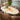 Quatropi Large Oval 8 Seater Ceramic Marble Dining Table and Chairs Set Brown White