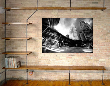 Quatropi Large photographic 80x120 Acrylic Art Black and white City Scape 5267