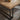 Quatropi Large Square Wooden Coffee Table Parquet Industrial Metal Legs 120cm