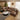 Quatropi Large U Shape Corner Sofa Footstool Chaise 6 Seater Modular Brown