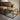 Quatropi Large Wooden Square Side Table Industrial Reclaimed Oak Metal 60cm