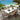 Quatropi Leno & Pharos 6 Seater Ceramic Outdoor Garden Dining Set Beige Aluminium
