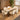 Quatropi Loki Faux Leather Carver Dining Chair Cream