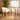 Quatropi Loki Faux Leather Carver Dining Chair Cream