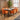 Quatropi Loki Velvet Carver Dining Chair Burnt Orange