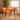 Quatropi Loki Velvet Carver Dining Chair Burnt Orange