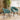 Quatropi Lucy Solid Wood Stained Oval Dining Table And 6 Chairs Set Teal