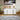 Quatropi Luxury 1600mm White Sideboard Glass Top Stainless Frame No Assy V