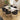 Quatropi Luxury 6 Seater Ceramic Marble Dining Table and Chairs Set Black White