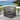 Quatropi Luxury Garden L-Shape Corner Sofa 4 Seat Outdoor Patio Grey Rope Weave
