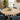 Quatropi Luxury Natural Solid Round Wooden 6 Chair Seater Dining Set Blue 140cm