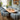 Quatropi Maisy & Zelda Large 8 Seater Extendable Dining Set Rustic Blue Ceramic
