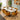 Quatropi Maple & Rudie 6 Seater Round Extendable Dining Set Mustard Yellow & White Ceramic