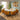 Quatropi Maple & Rudie 8 Seater Round Extendable Dining Set Mustard Yellow & White Ceramic