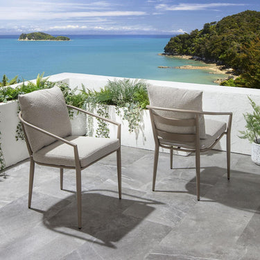 Quatropi Mia Outdoor Garden Dining Chair Cream