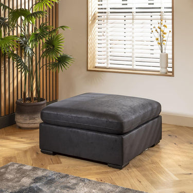Quatropi Mikey Footstool Section Black 95x95cm