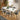 Quatropi Mila & Cain 6 Seater Extendable Dining Set Black & White Ceramic