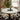 Quatropi Mila & Venus 4 Seater Round Extendable Dining Set Black & Light Grey Ceramic