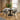 Quatropi Mila & Venus 4 Seater Round Extendable Dining Set Black & Light Grey Ceramic
