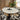 Quatropi Mila & Venus 6 Seater Round Extendable Dining Set Black & Light Grey Ceramic