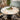 Quatropi Mila & Venusia Modern 6 Seater Round Dining Set Black & White Ceramic