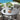 Quatropi Milano & Sun 2 Seater Round Outdoor Garden Dining Set Smoke & Grey