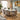 Quatropi Millie & Rudie 6 Seater Round Extendable Dining Set Grey & Black-Veined White Ceramic