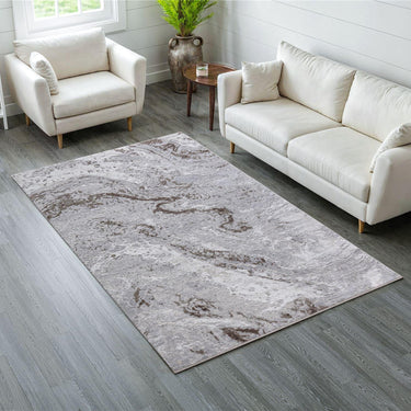 Quatropi Miro Large RugBronze / Cream / White / Silver 200 X 290cm