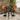 Quatropi Modern 2 Seater Bar Set Orange Velvet Adjustable Kitchen Bar Stools